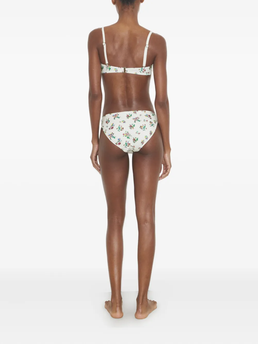 Tory Burch Printed Bikini Bottoms In Neutral