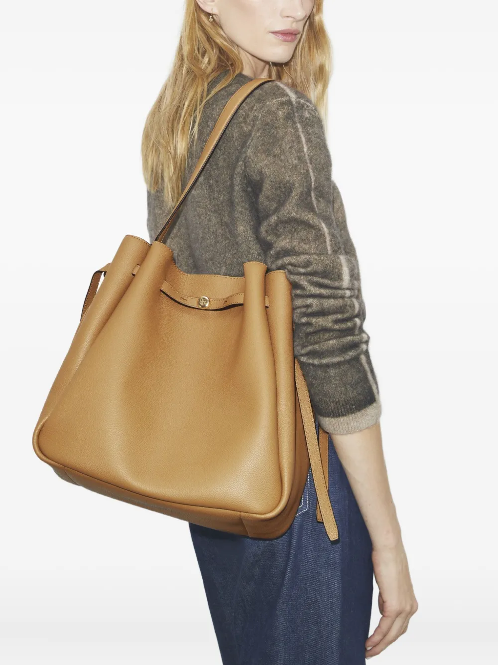 Tory Burch Grote Romy schoudertas - Beige