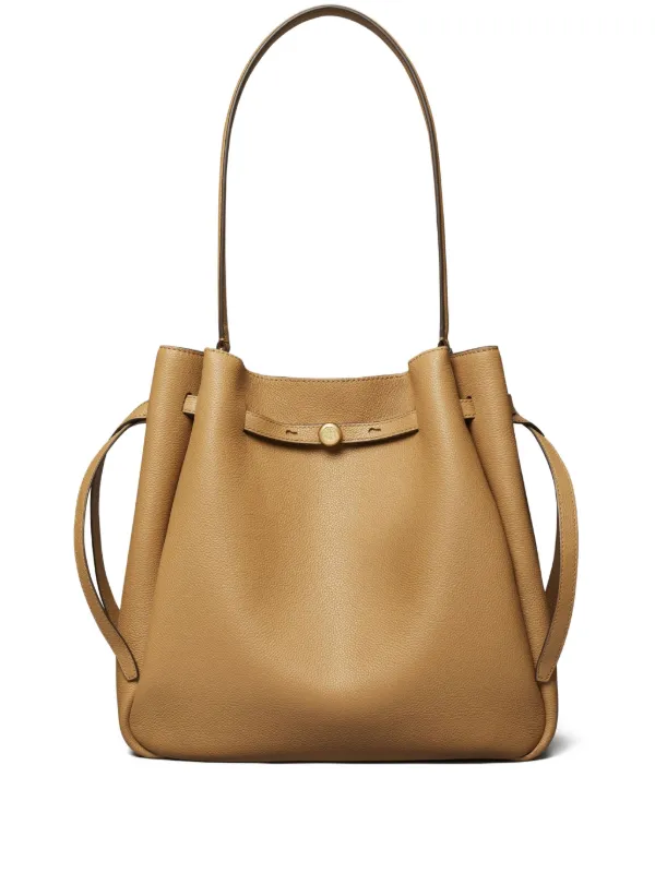 Tory Burch Large Romy Bucket Bag in Neutrals