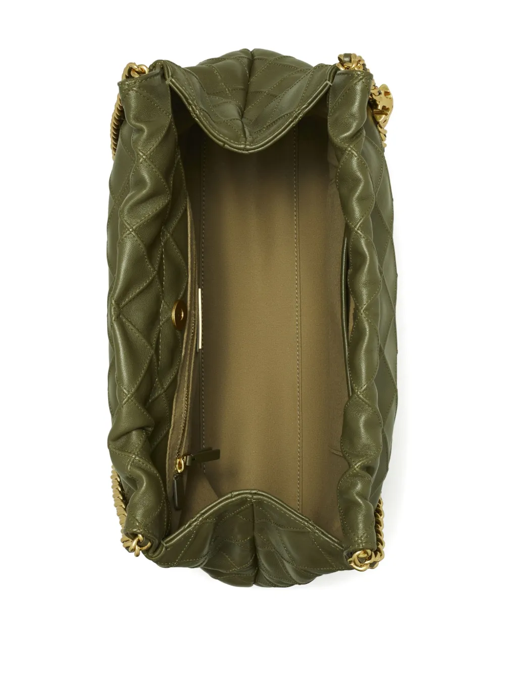 Tory Burch Fleming gewatteerde shopper Groen