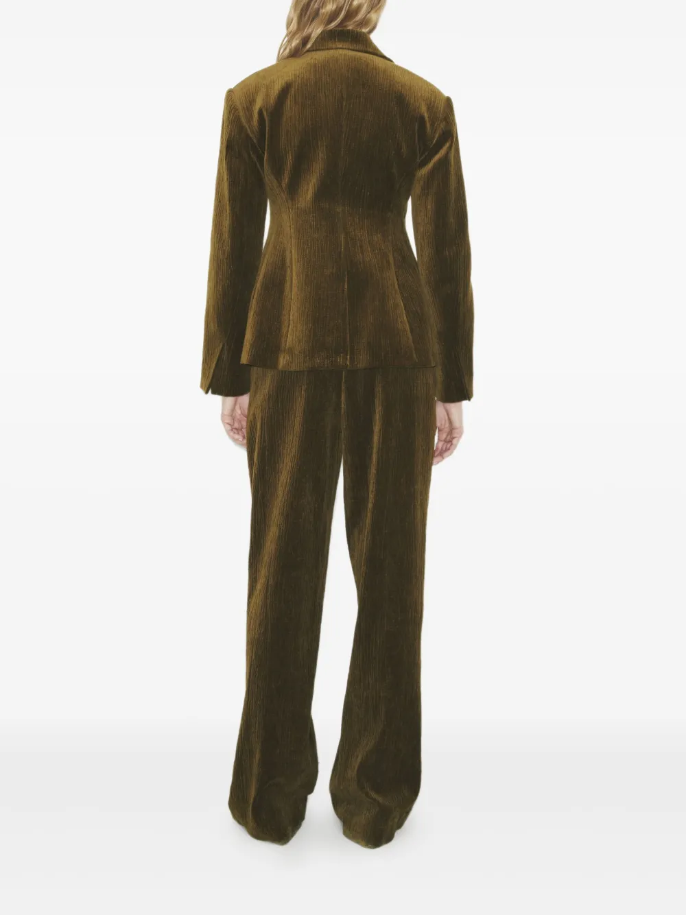 Tory Burch Ribfluwelen broek Bruin