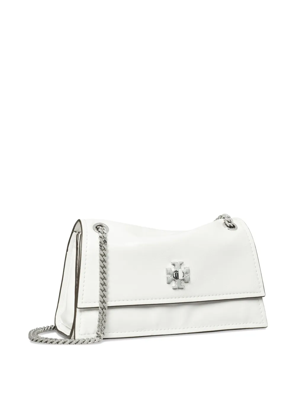 Tory Burch Mini Kira Turnlock Shoulder Bag In White