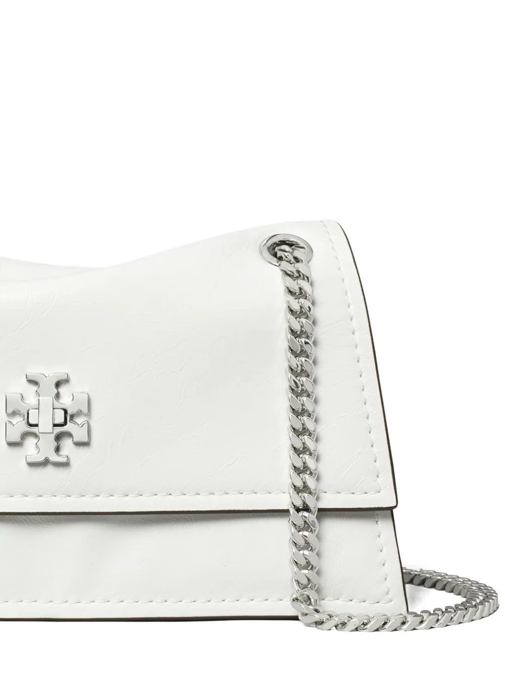 Tory Burch Mini Kira Turnlock Shoulder Bag In White
