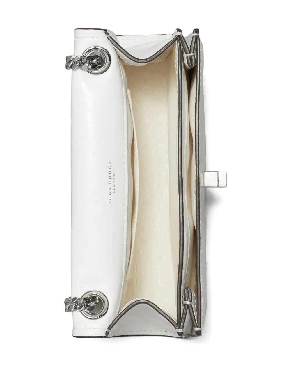 Tory Burch Mini Kira Turnlock Shoulder Bag In White