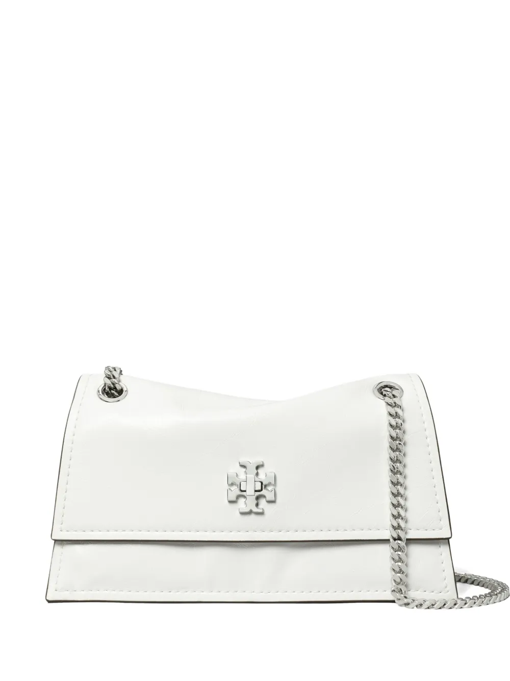 Tory Burch Mini Kira Turnlock Shoulder Bag In White