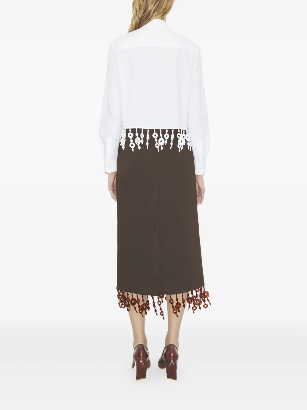 Tory Burch Blouse verfraaid met kristal Wit