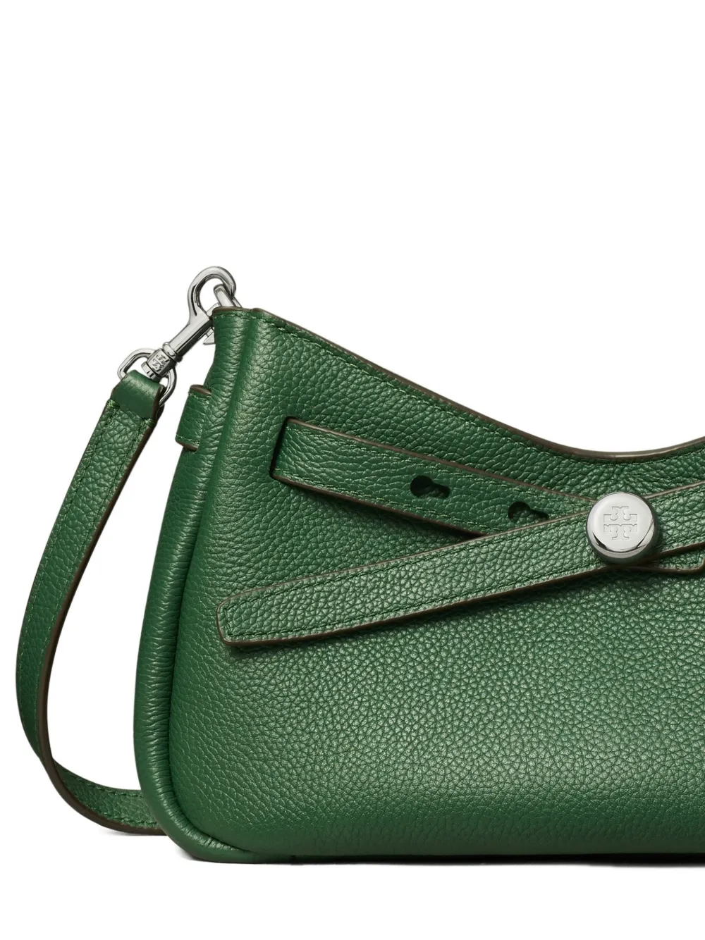 Tory Burch Romy Zip-up Cross Body Bag In Green