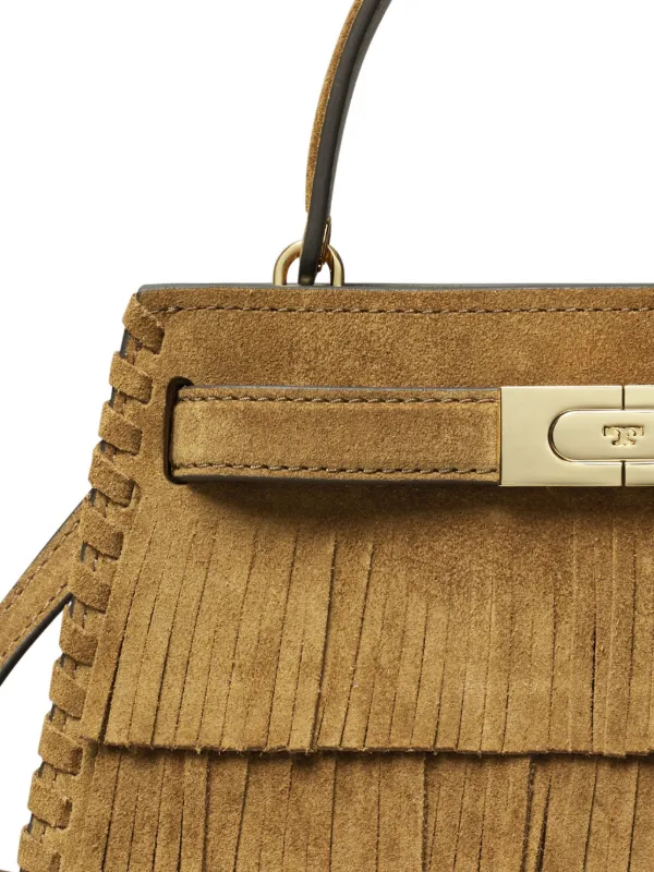 Tory Burch Mini Lee Radziwill Tote Bag | Brown | FARFETCH