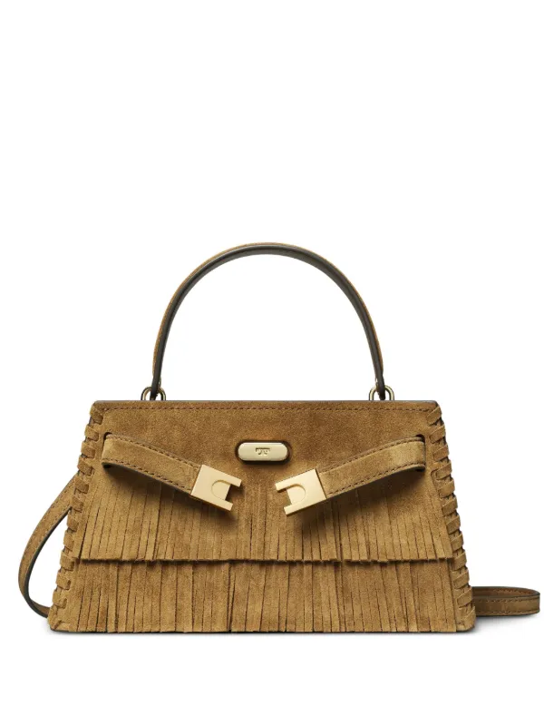 Tory Burch Mini Lee Radziwill Tote Bag | Brown | FARFETCH