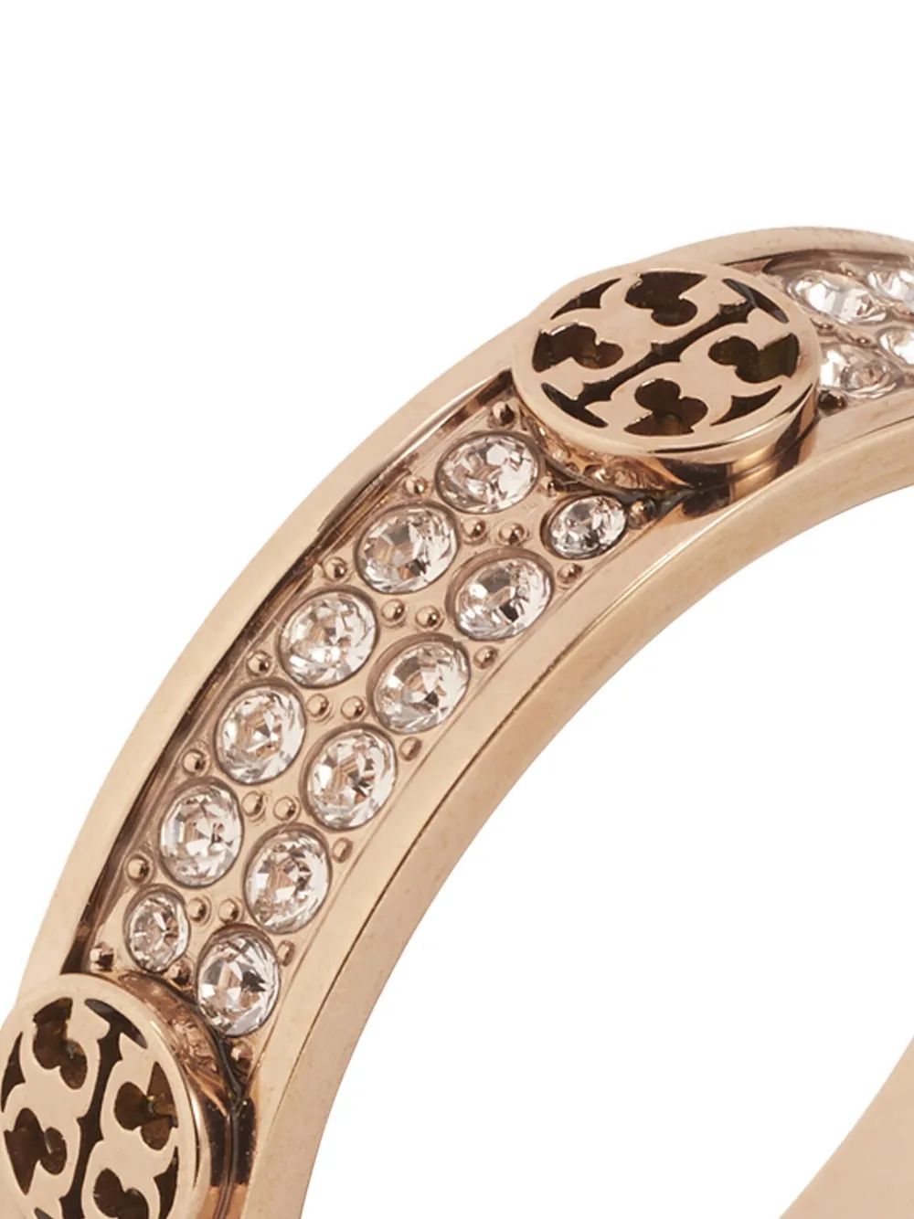 Tory Burch Pavé Icon Ring In Brown