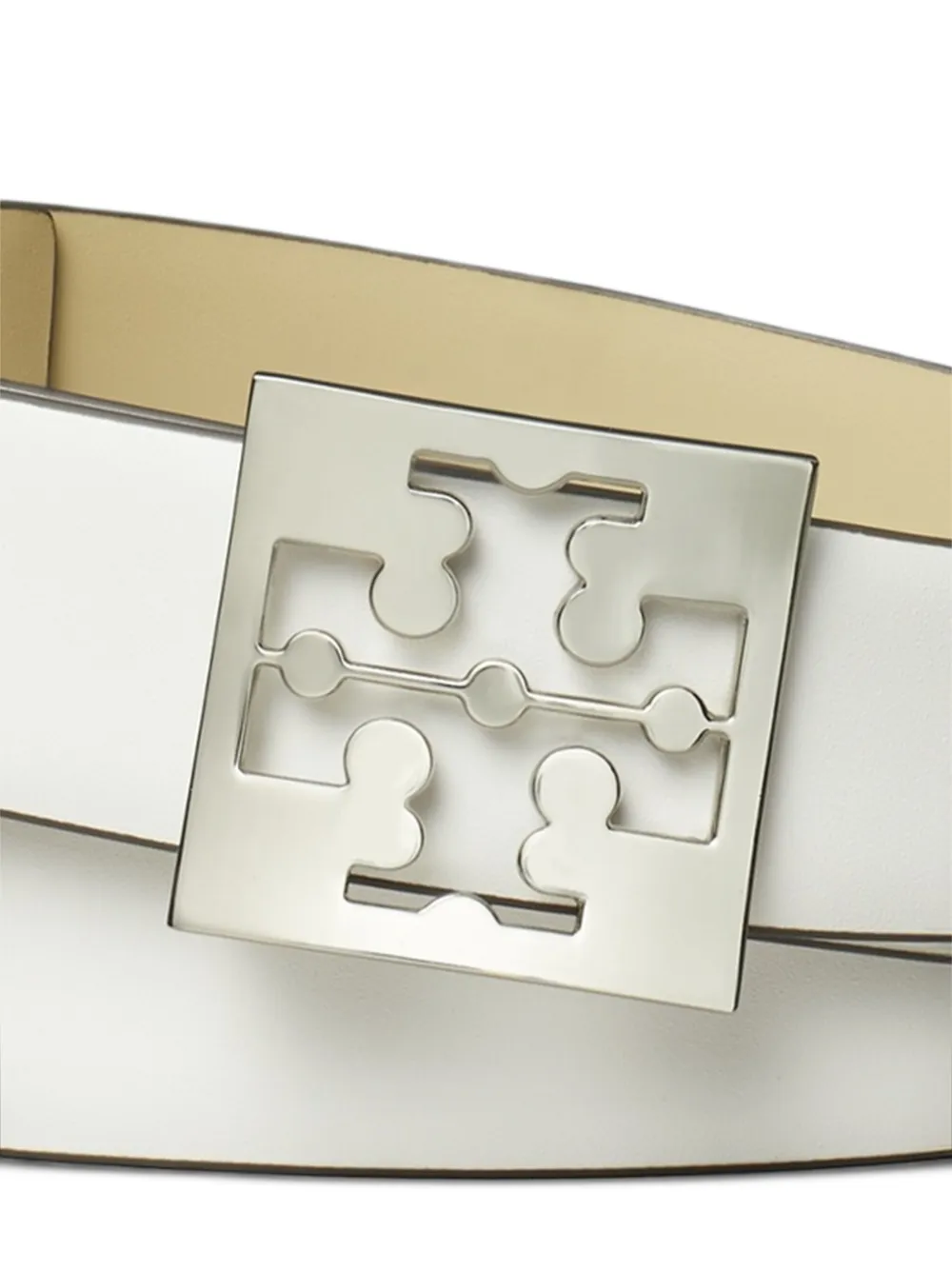 Tory Burch Riem met logogesp - Wit