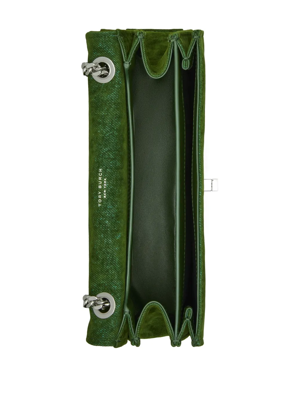 Tory Burch Kira schoudertas met draaislot Groen