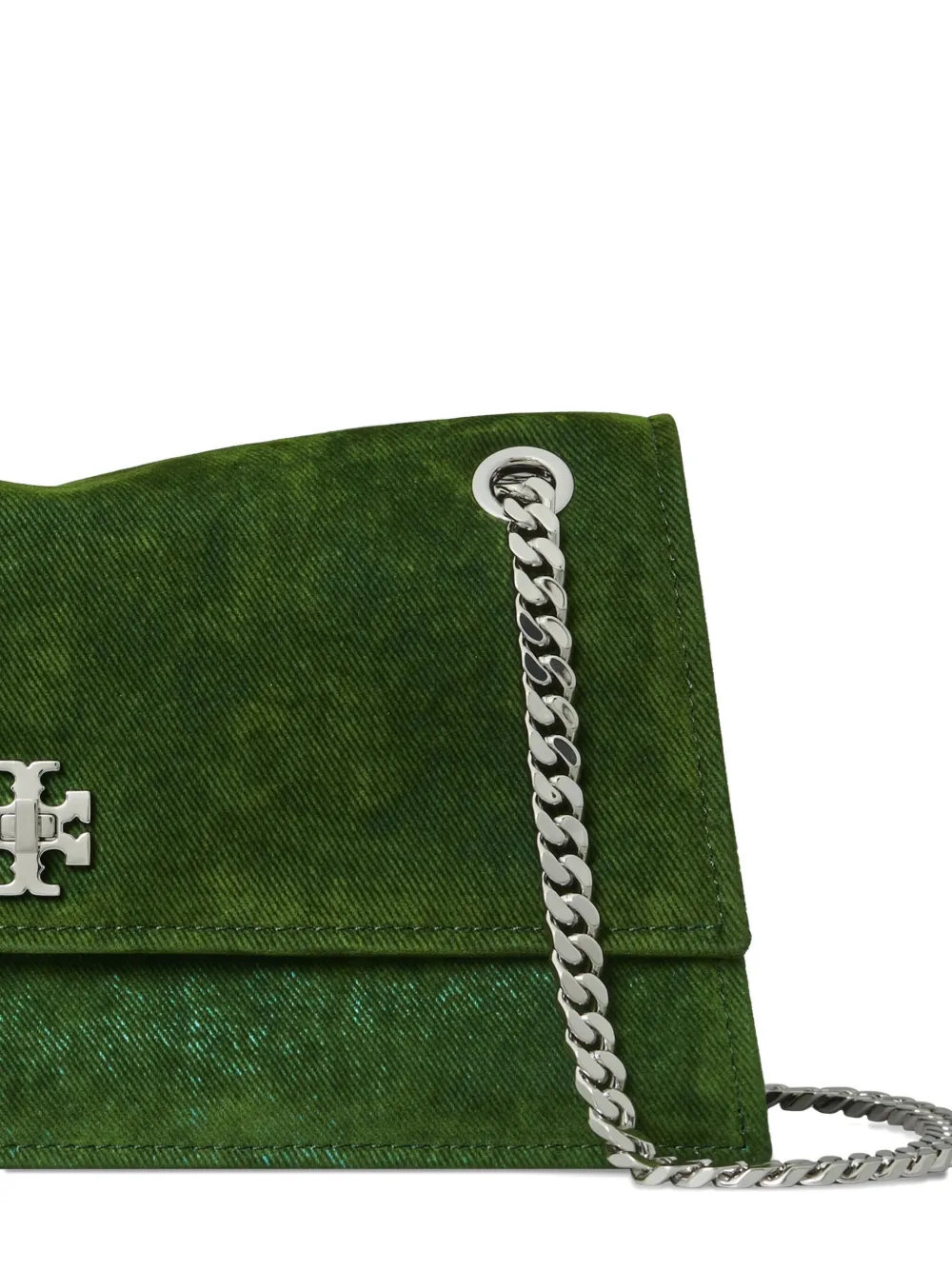 Tory Burch Kira schoudertas met draaislot Groen
