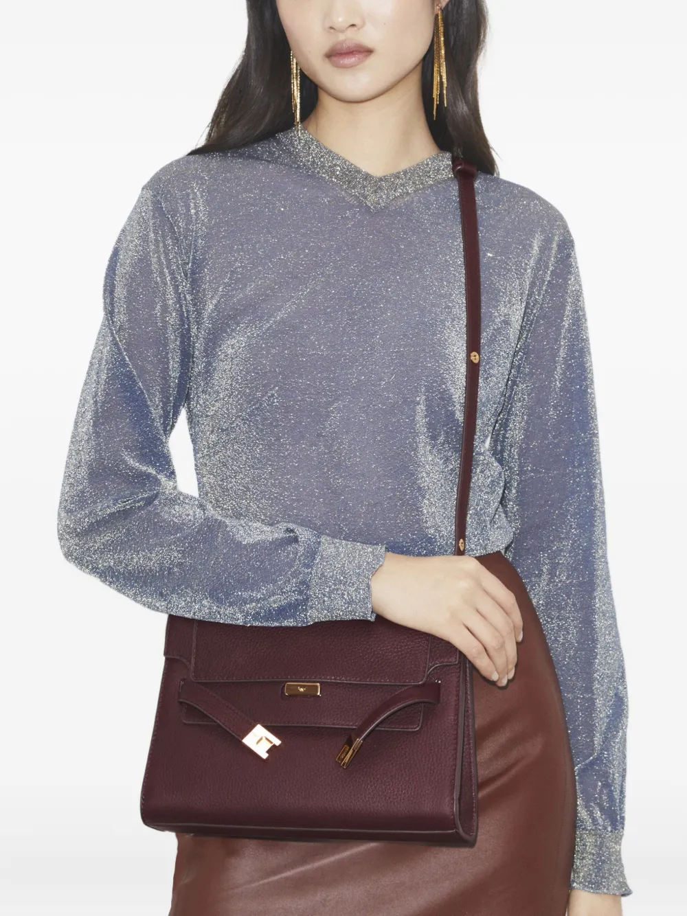 Tory Burch Lee Radziwill shoulder bag - Rood