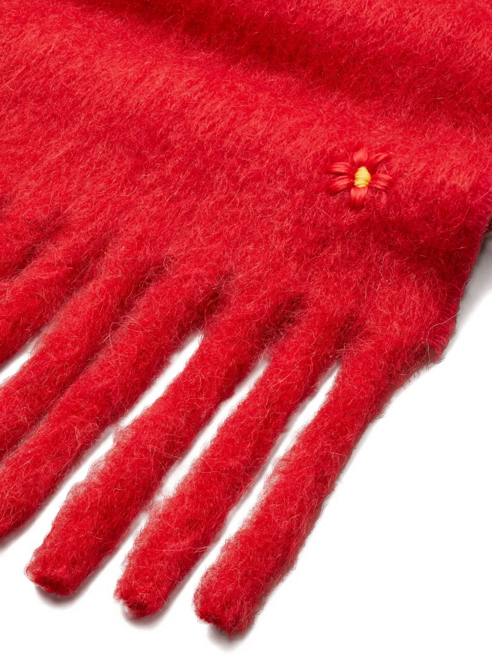 Tory Burch fringed scarf - Rood