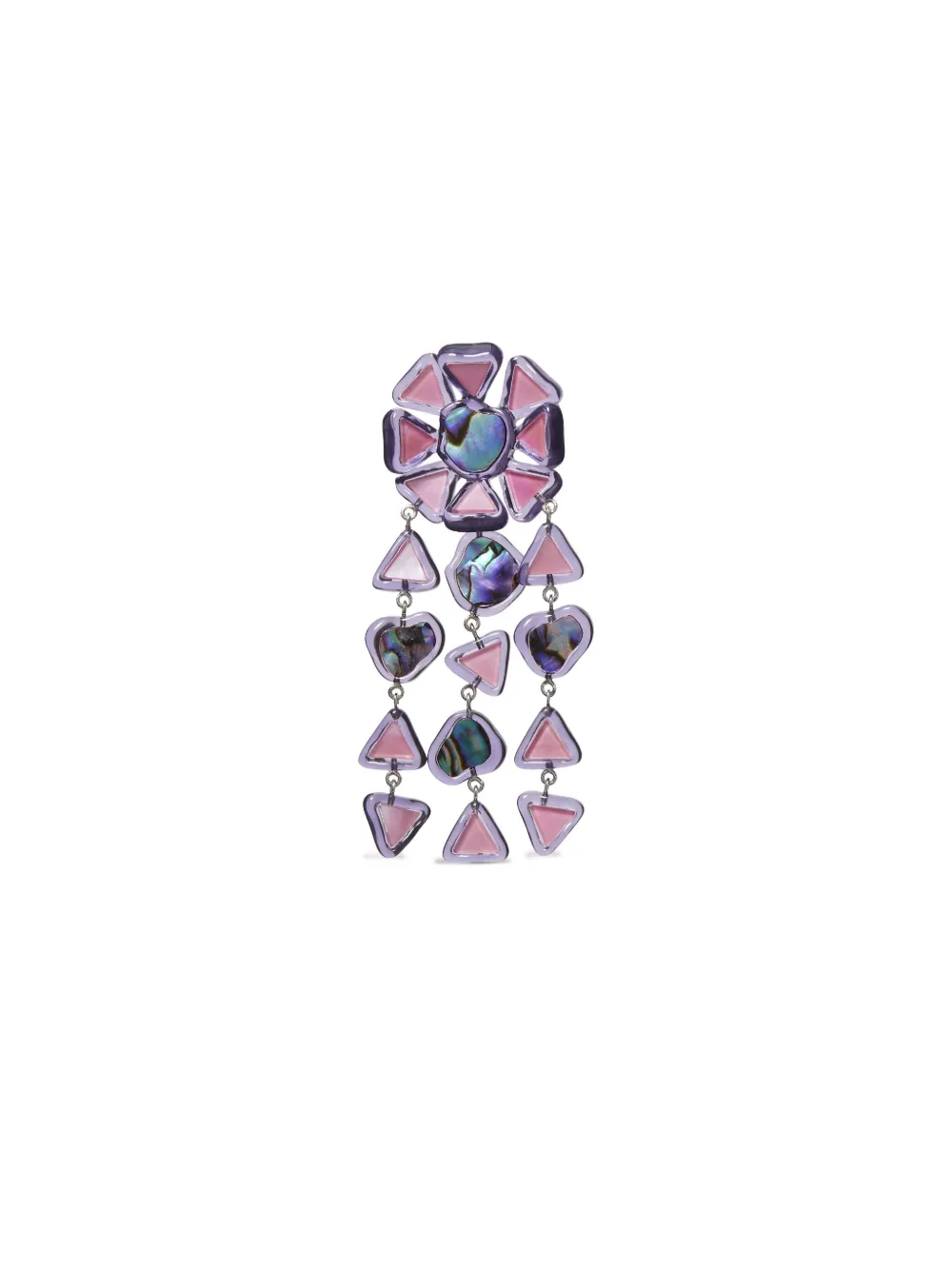 Tory Burch Pendientes Curiosity Chandelier - Morado 