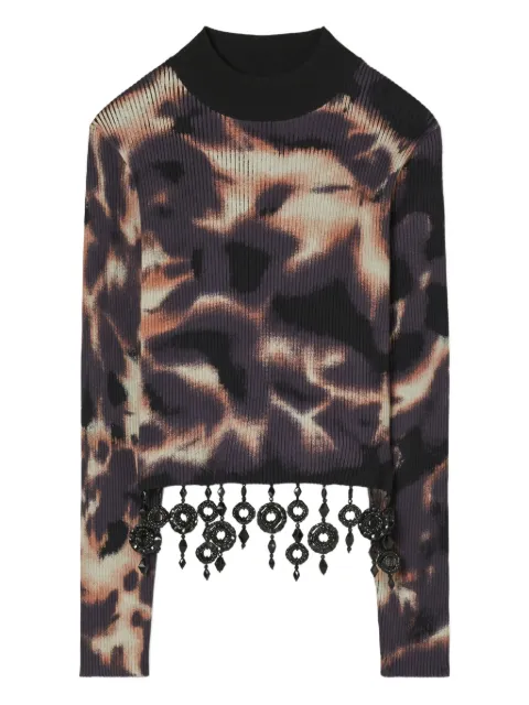 Tory Burch embellished cotton top