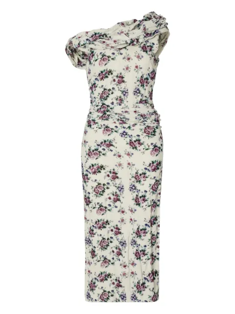 Tory Burch floral-print velvet midi dress