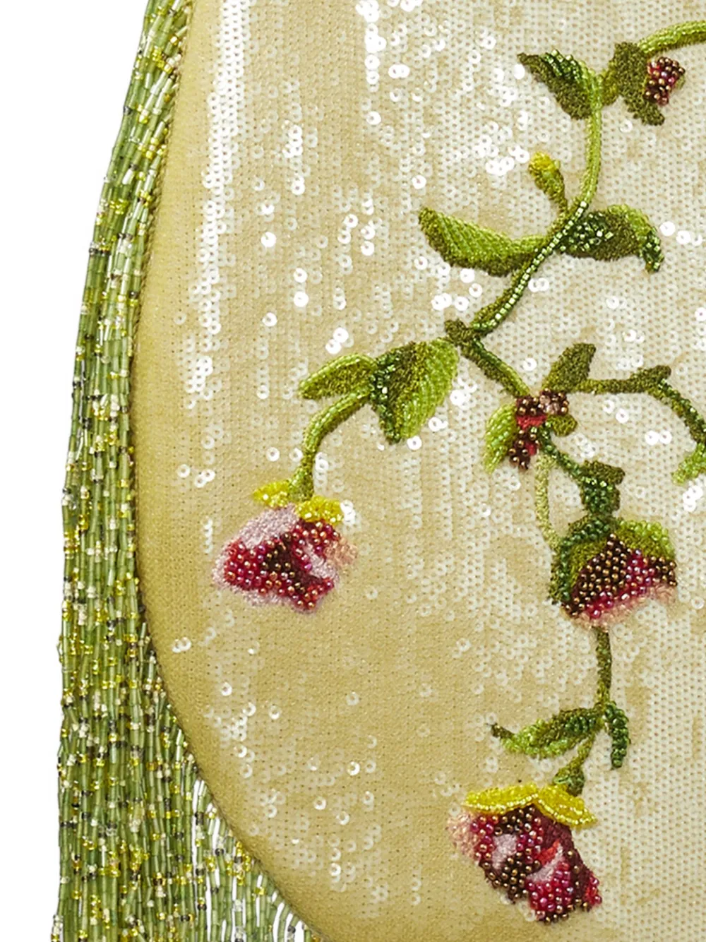 Tory Burch Pierced Embellished Small Handbag In Green