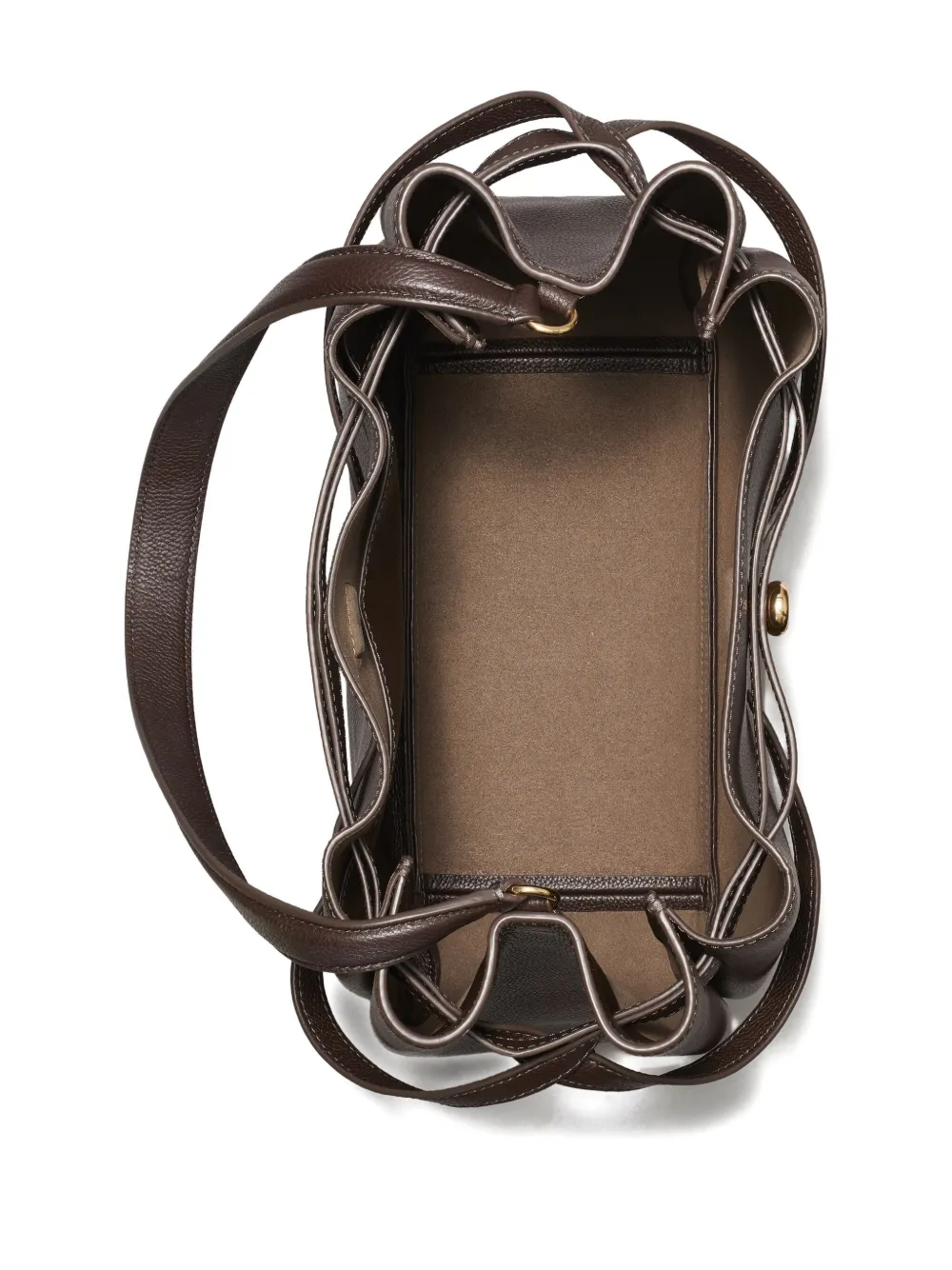 Tory Burch Romy leren schoudertas Bruin