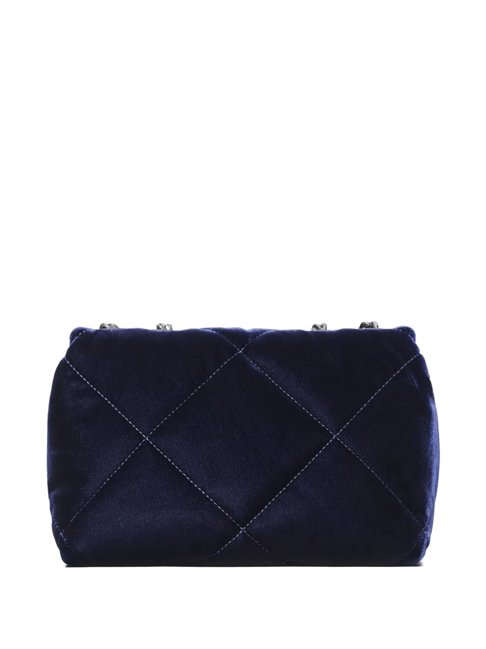 Tory Burch small Kira diamond-quilted velvet shoulder bag - Blu