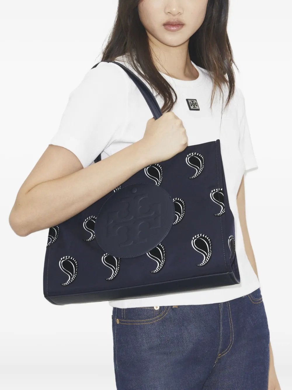 Tory Burch small Ella tote bag - Blauw