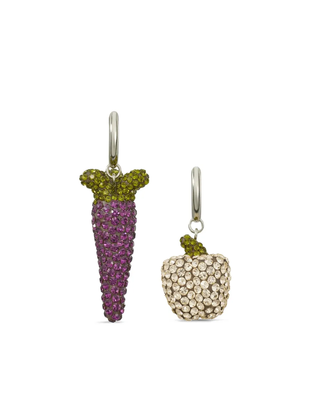 Tory Burch Curiosity Vegetable earrings - Argento