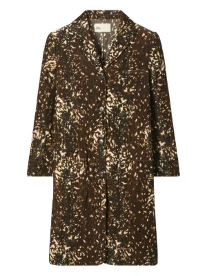 Prada animal-print Coat | Brown | FARFETCH UK