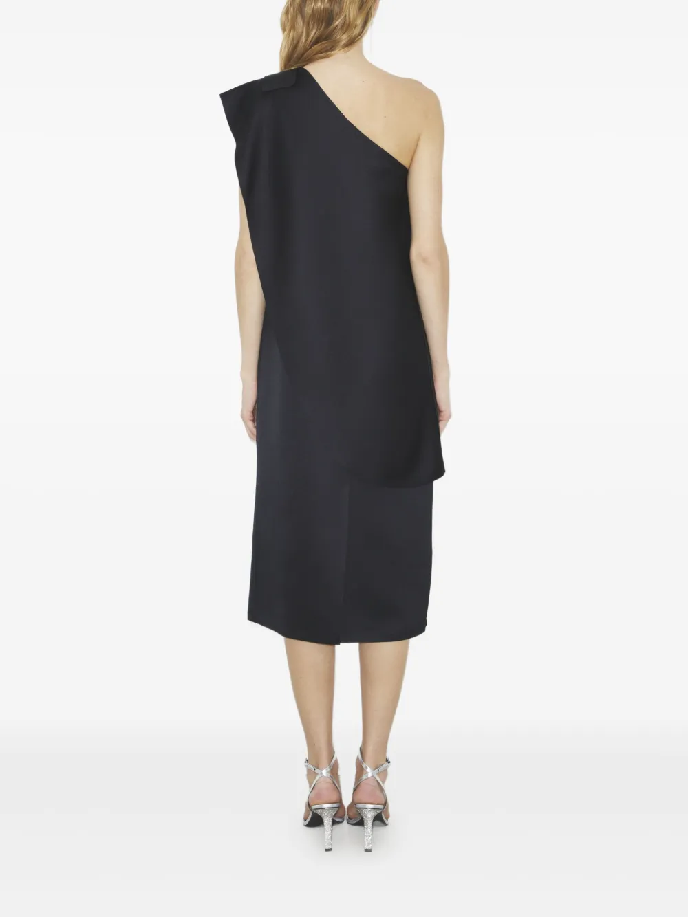 Tory Burch Asymmetrische midi-jurk Zwart