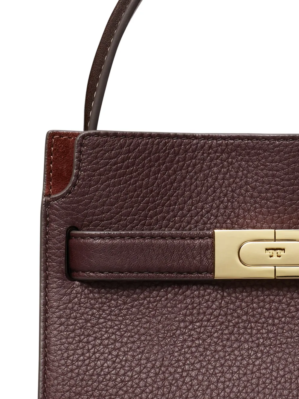 Tory Burch Lee Radziwill Leather Mini Bag In Red