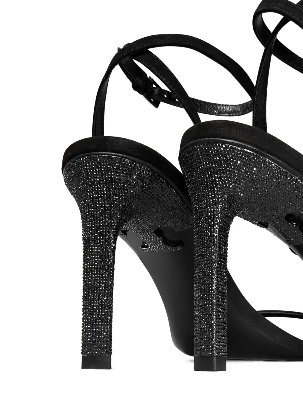 Tory Burch 90 mm pavé sandalen met hak Zwart