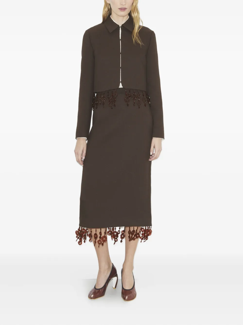 Tory Burch beaded crepe jacket | Cropped Jackets | Image 2