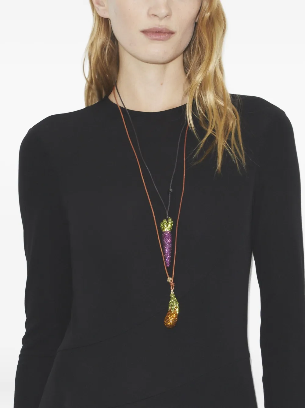Tory Burch Curiosity Eggplant necklace - Bruin