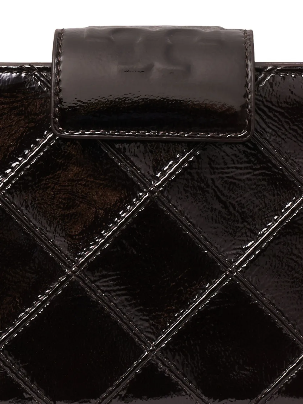 Tory Burch Fleming gewatteerde gelakte mini-tas Rood