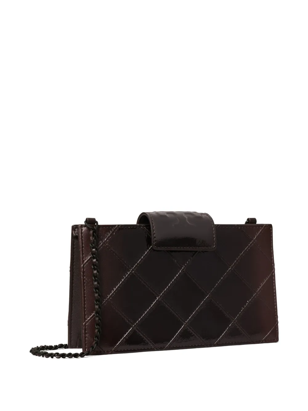 Tory Burch Fleming gewatteerde gelakte mini-tas Rood