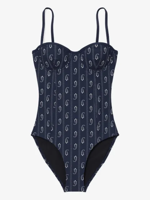 Tory Burch badedragt med bøjle og tryk