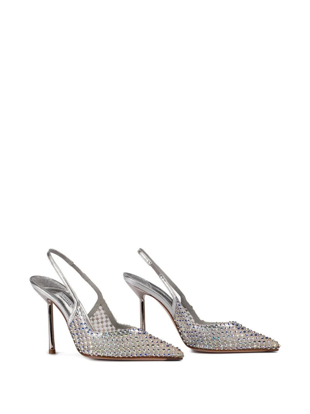 Le Silla Gilda rhinestone-embellishment slingback pumps Wit