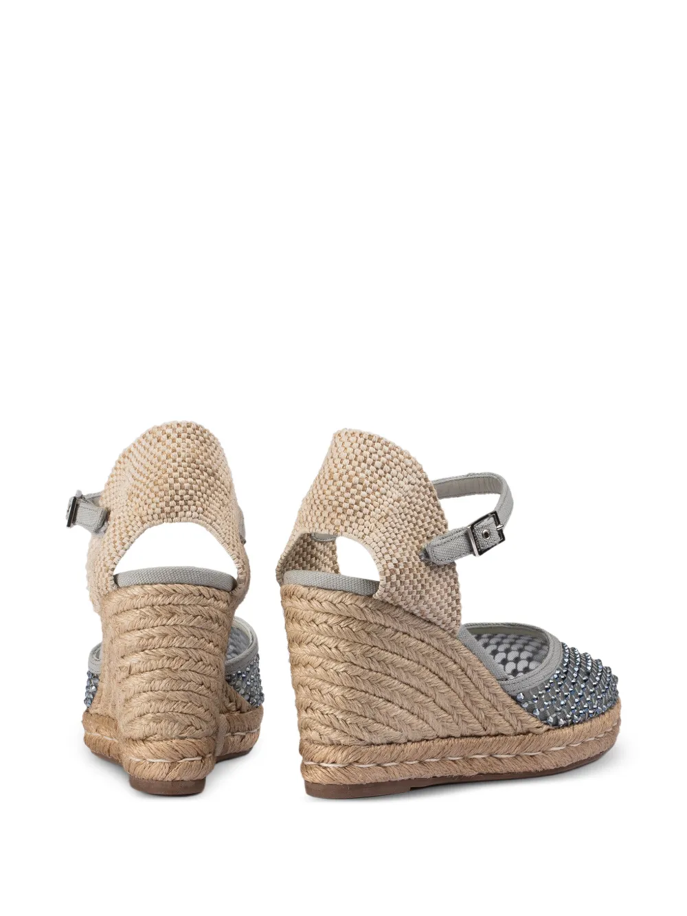  Le Silla Gilda Heeled Espadrilles - Grey 