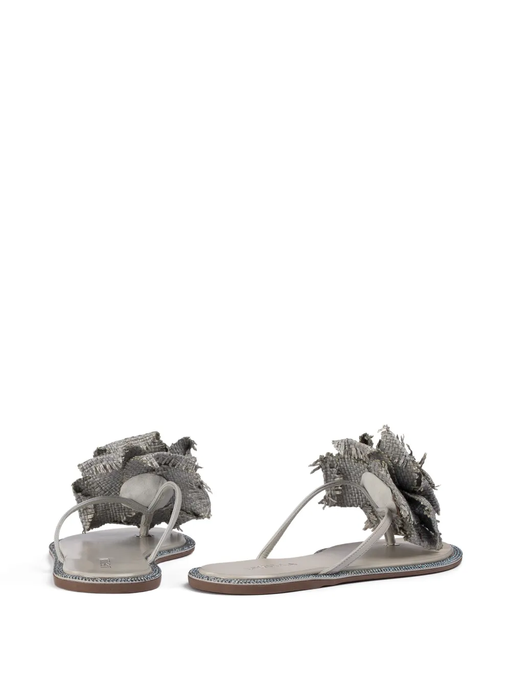 Le Silla Rose floral-embellishment sandals Grijs