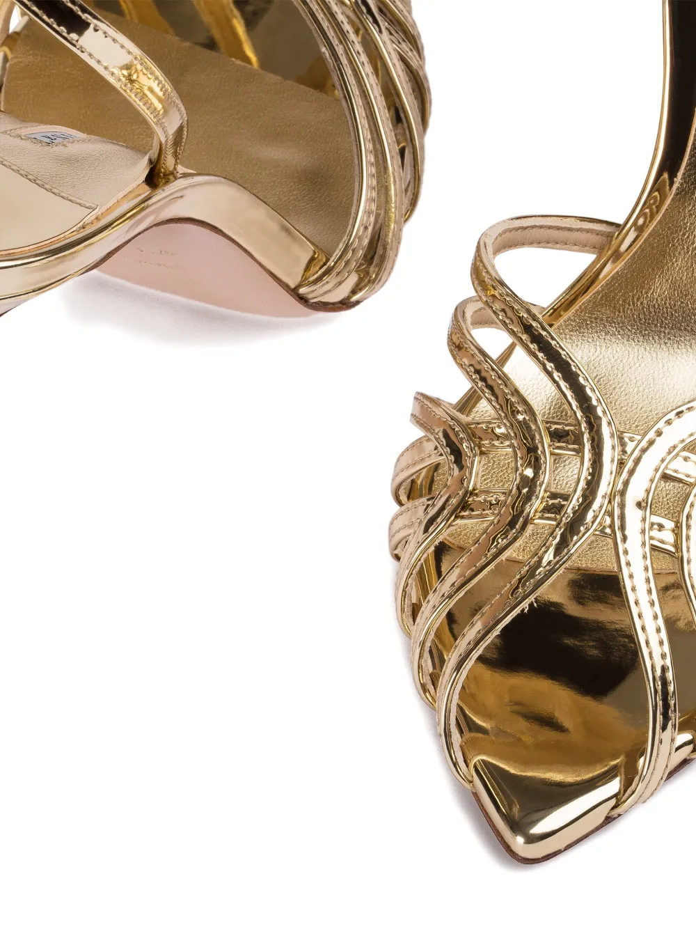 Le Silla Embrace sandalen met bandjes Goud