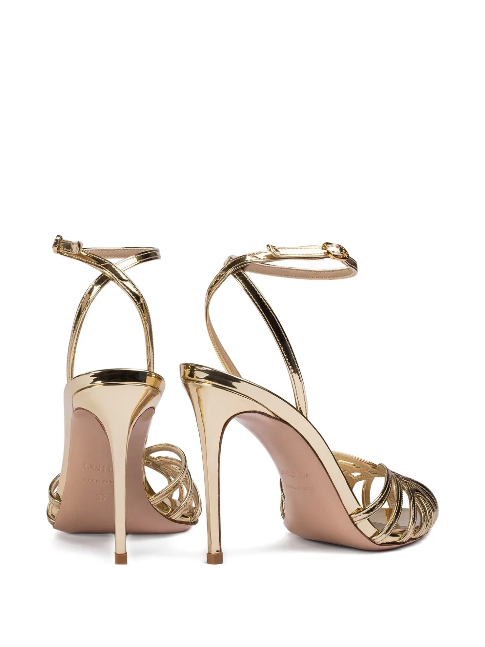 Le Silla Embrace sandalen met bandjes Goud