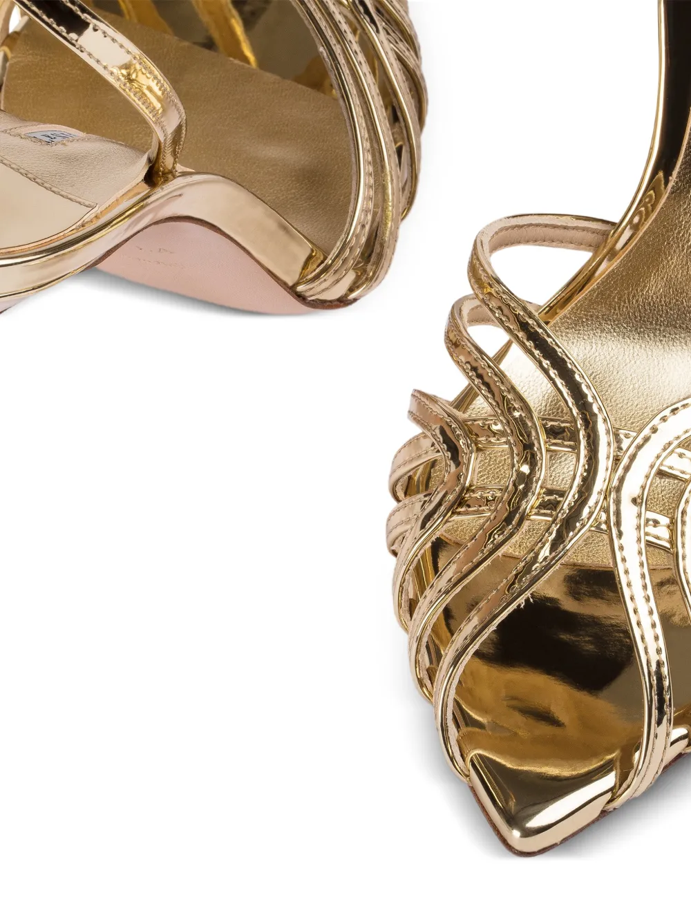 Le Silla Embrace sandalen met bandjes Goud