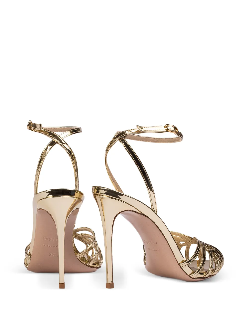 Le Silla Embrace sandalen met bandjes Goud