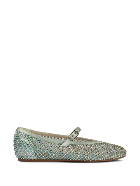 Le Silla Gilda crystal-embellished ballerina shoes