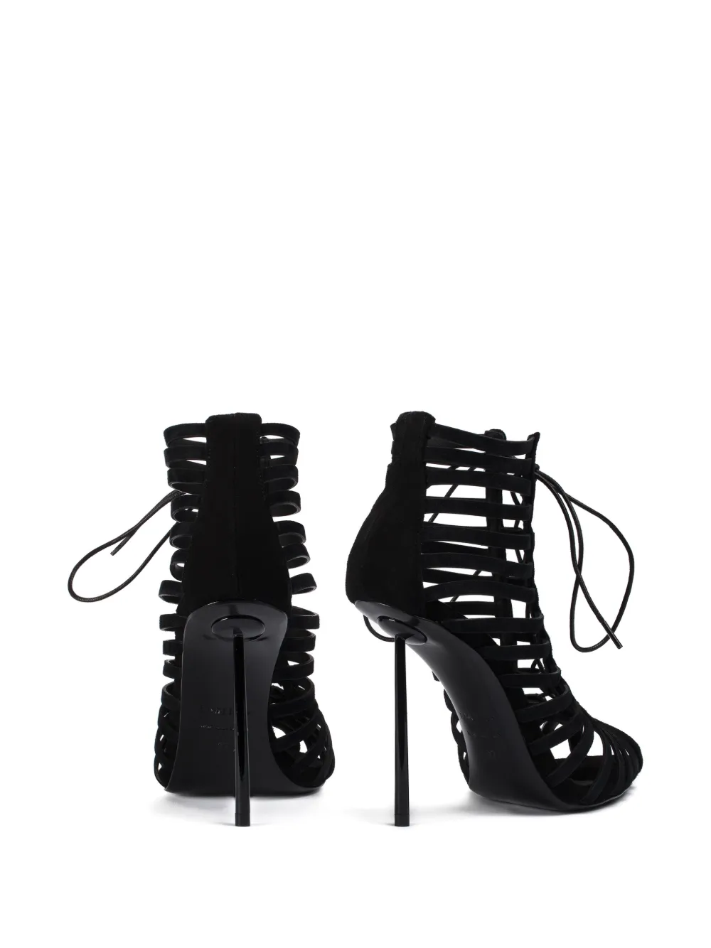 Le Silla Cage lace-up ankle boots Zwart