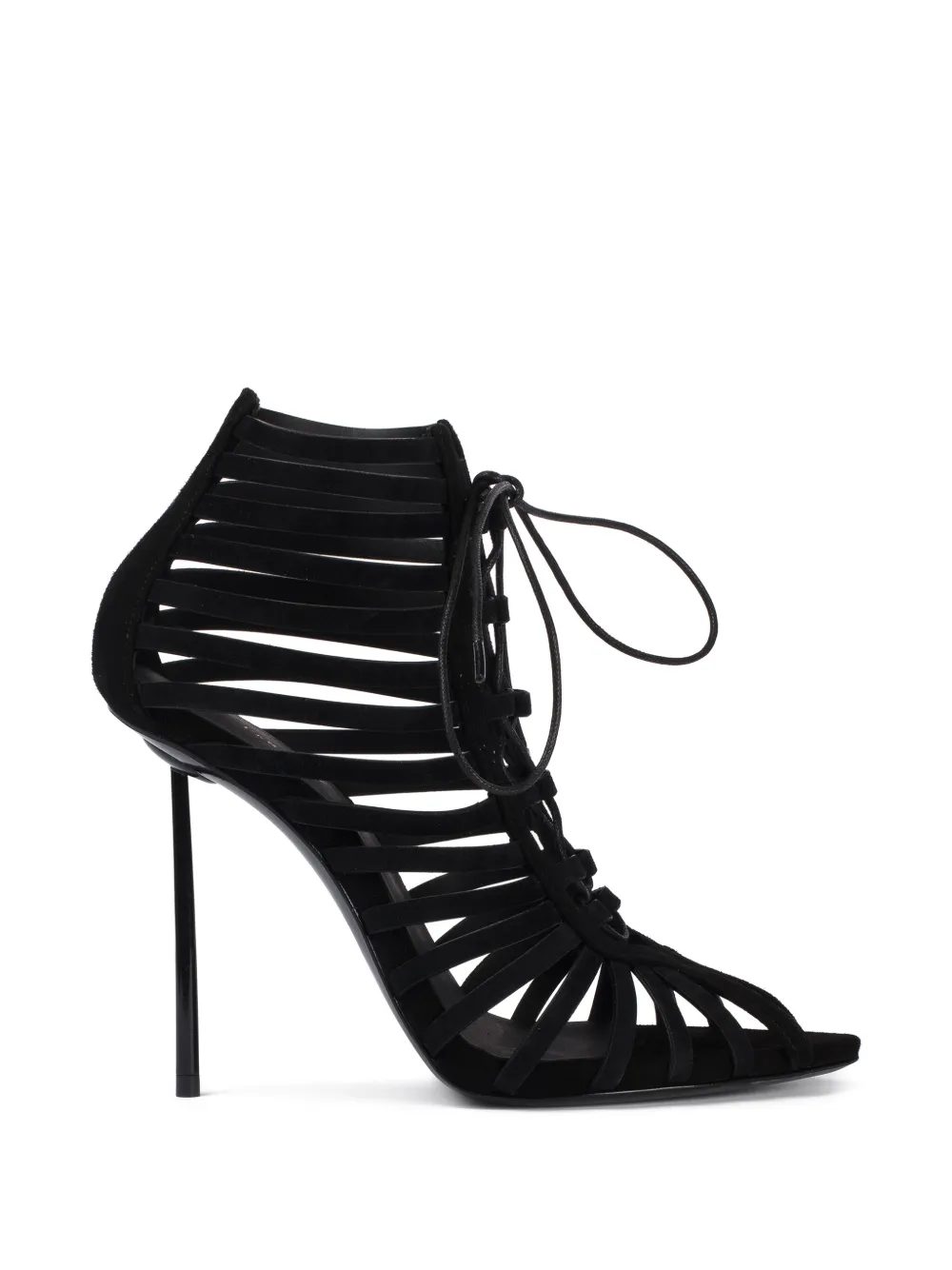 Le Silla Cage lace-up ankle boots Zwart