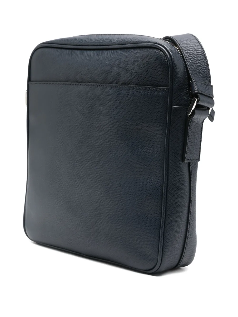 PRADA Pre-owned 2010s Stripe-detail Messenger Bag In Blue