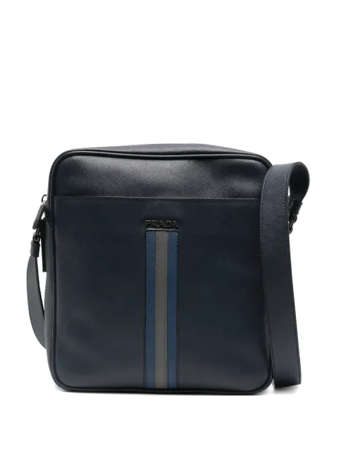 Prada Pre-Owned 2010s stripe-detail messenger bag