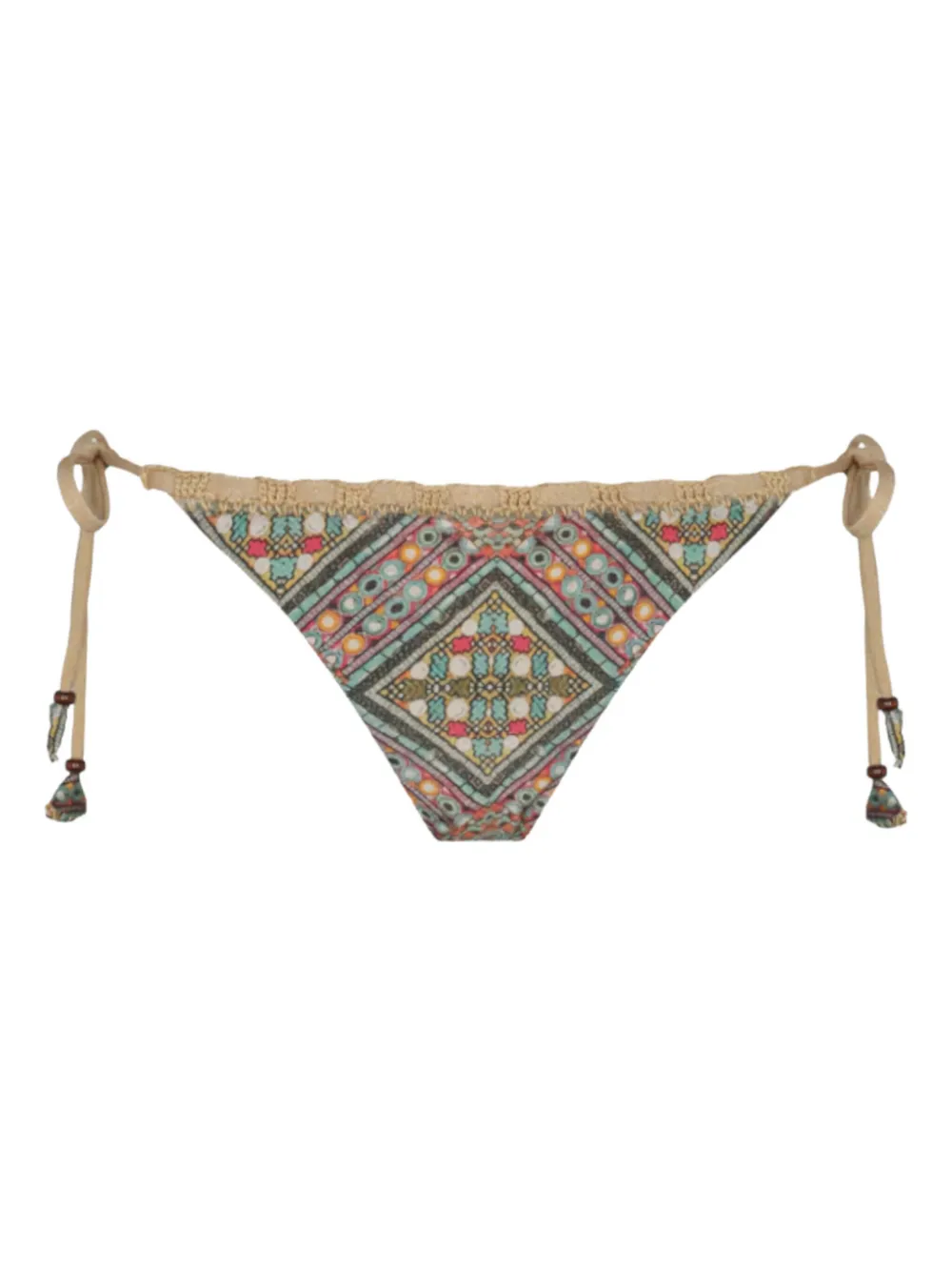 Del Maar Slip bikini Uchi all'uncinetto - Verde