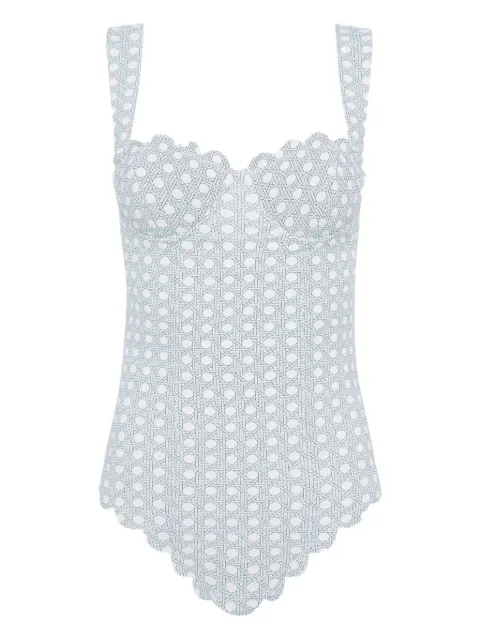 Marysia La Roche Maillot cane-print swimsuit